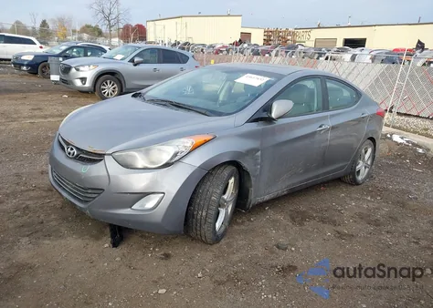 2013 Hyundai Elantra Limited from USA, damaged, VIN KMHDH4AE0DU516445